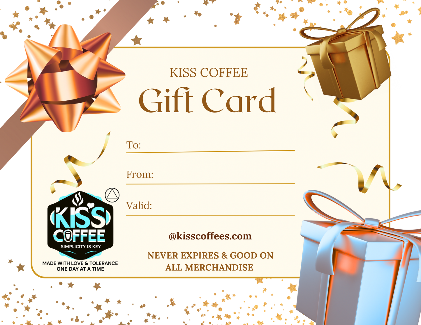 Kiss Coffee Digital Gift Card